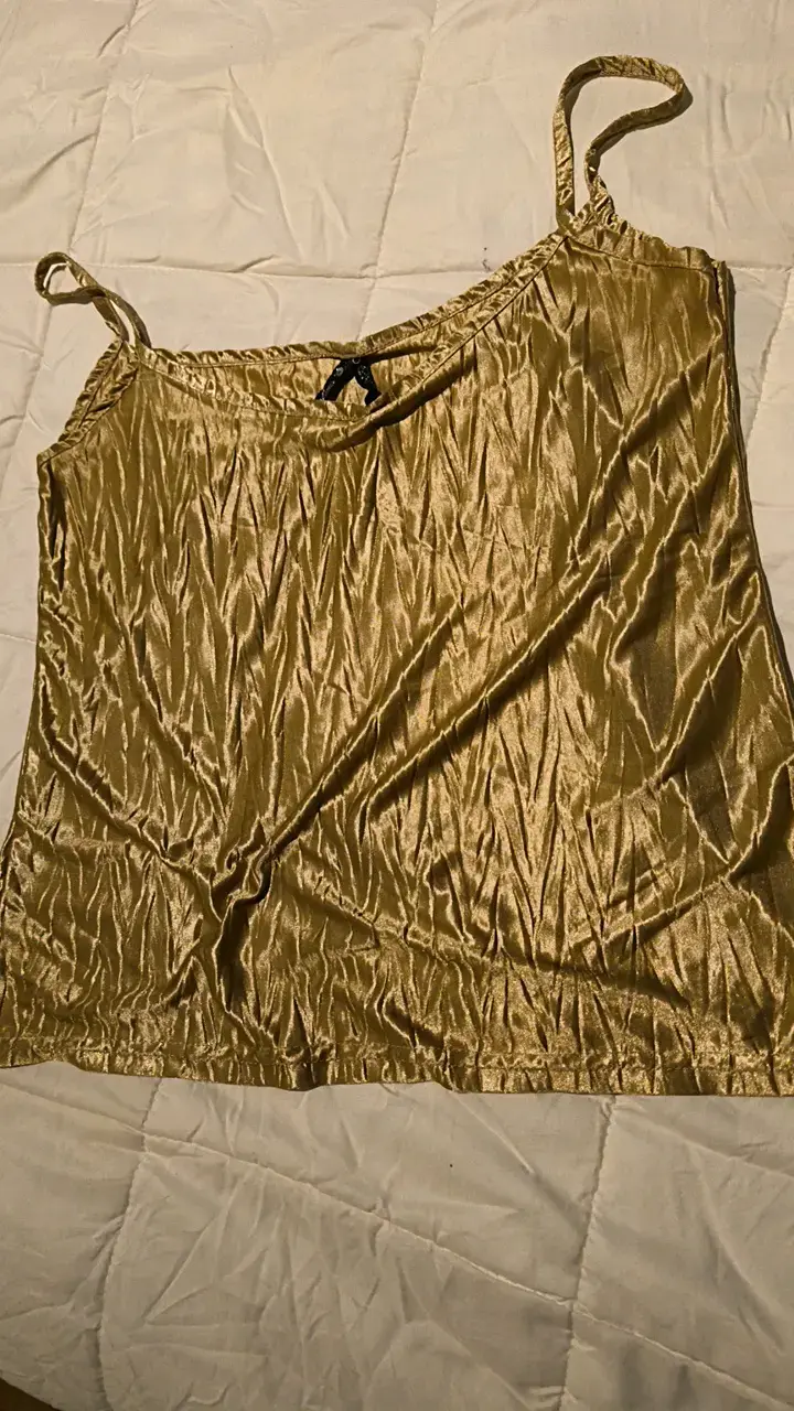 Top dorado de tirantes para mujer - 2