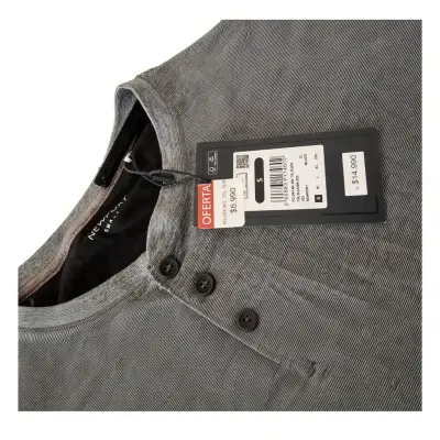 Polera manga larga gris para hombre - miniatura 2