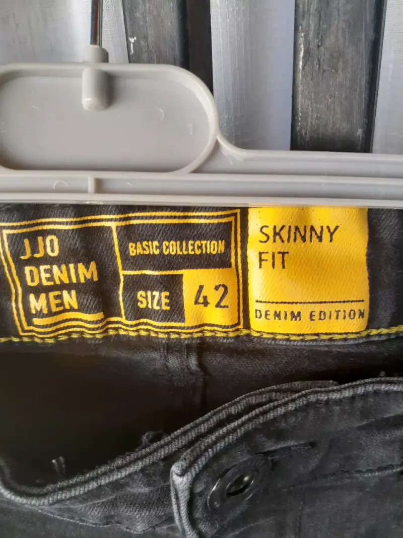 Jeans negros skinny fit para hombre JJO talla 42 - 1