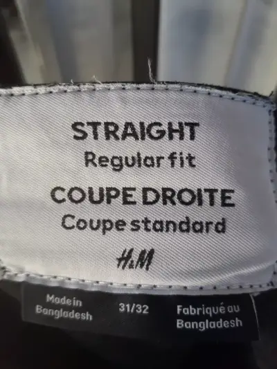 Jeans negros rectos H&M para hombre - miniatura 1