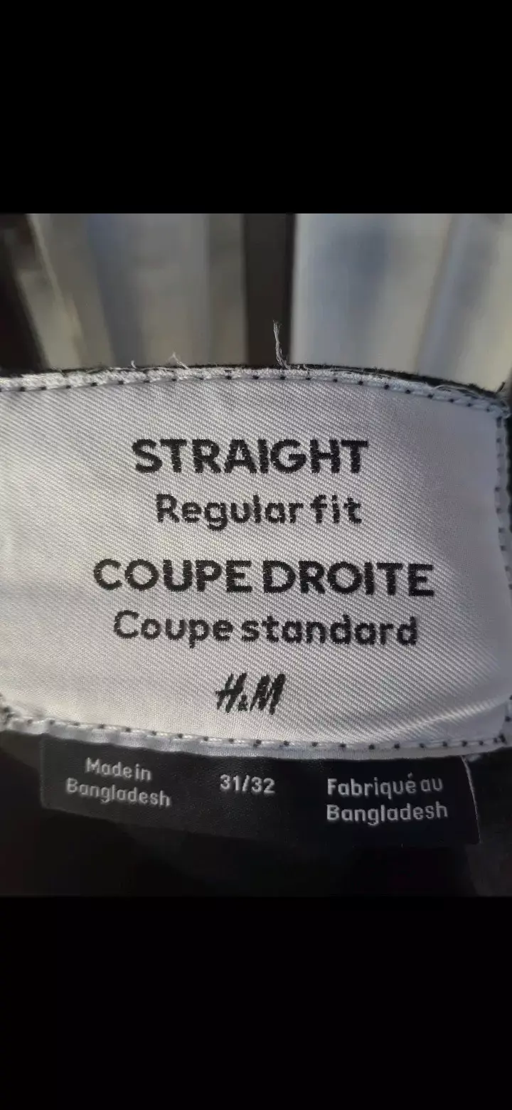 Jeans negros rectos H&M para hombre - 2