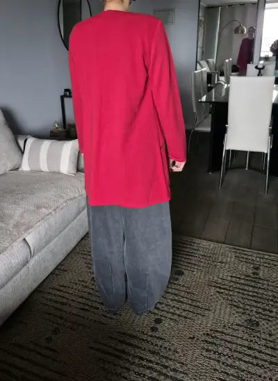 Blazer rojo casual para mujer talla M - miniatura 3