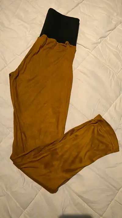 Pantalones de maternidad color mostaza - miniatura 6