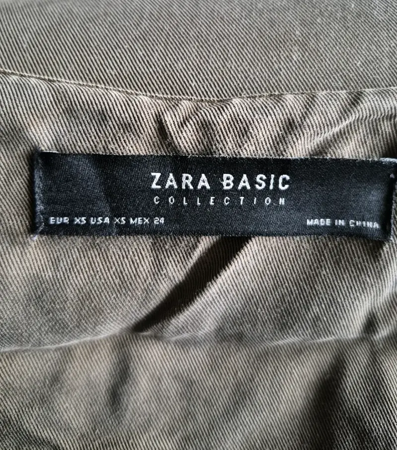 Chaqueta beige Zara Basic para mujer - 4