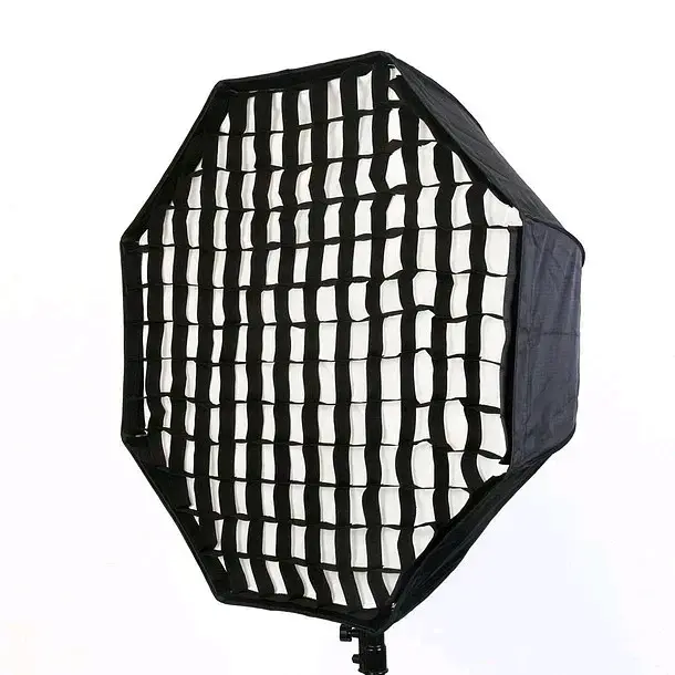 Softbox octagonal con grid para fotografía - 2