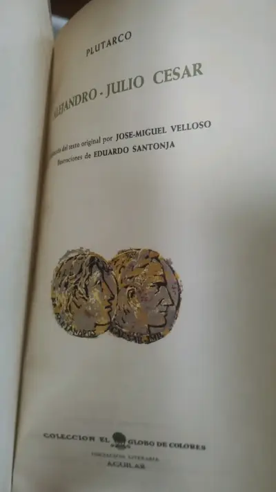 Libro Vidas Paralelas de Plutarco - Aguilar - miniatura 2