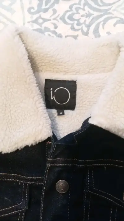 Chaqueta de mezclilla con forro borrego mujer - miniatura 4