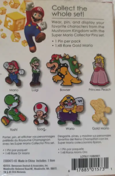 Set de Pines Coleccionables Super Mario NINTENDO - miniatura 2