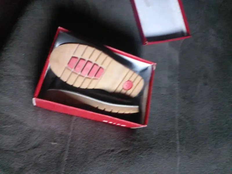 Zapatos de cuero negro para niño Osito talla 28 - 2