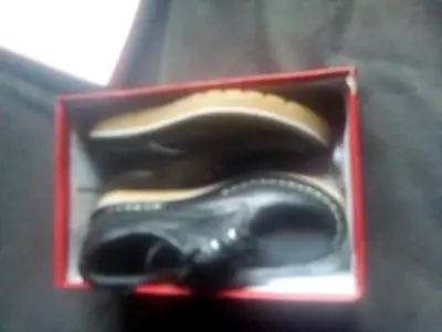 Zapatos de cuero negro para niño Osito talla 28 - miniatura 3