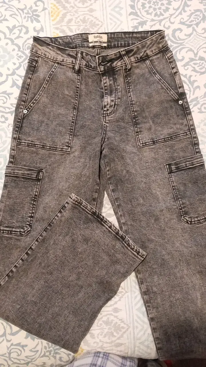 Pantalones cargo grises Sybilla para mujer - 1