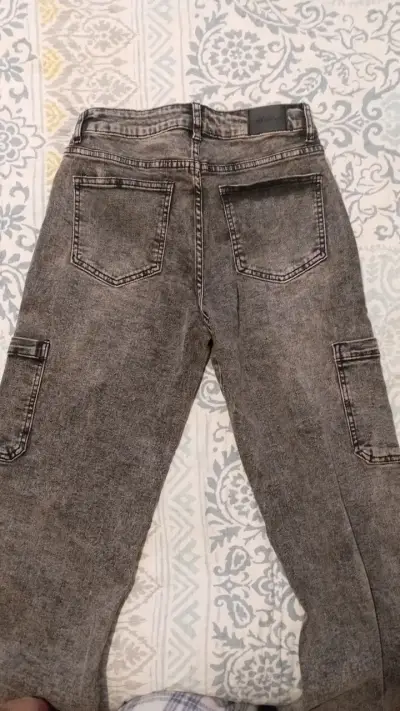 Pantalones cargo grises Sybilla para mujer - miniatura 3