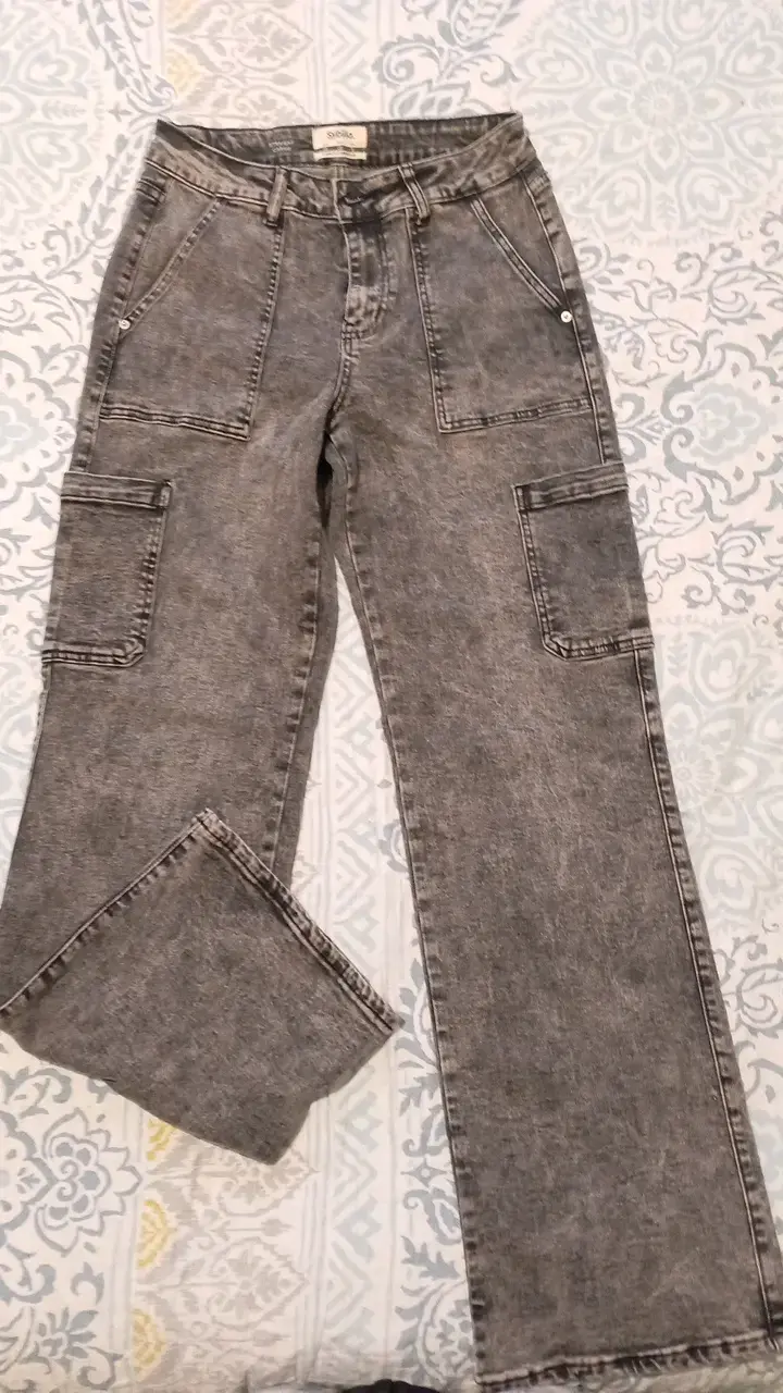 Pantalones cargo grises Sybilla para mujer - 4