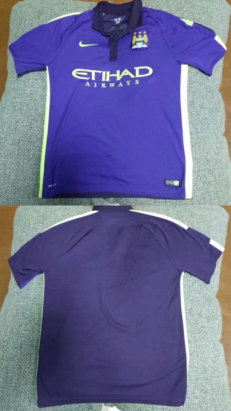 Camiseta de fútbol Manchester City morada Nike