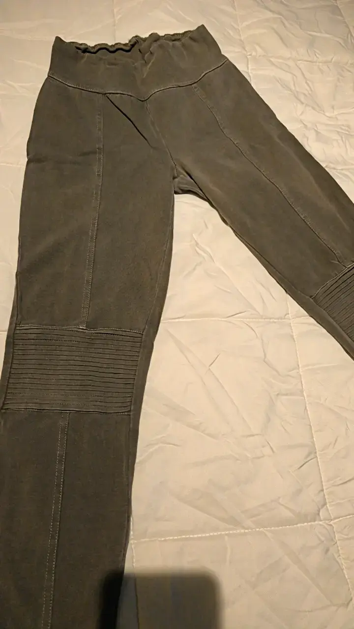 Leggings de mujer color gris con rodillera - 3