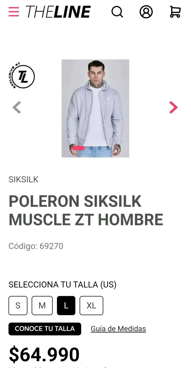 Polerón SikSilk original talla L - 4