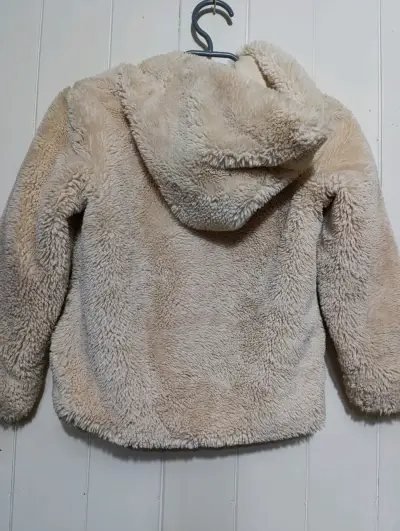 Chaqueta de Peluche Beige para Niños Talla 10 - miniatura 3