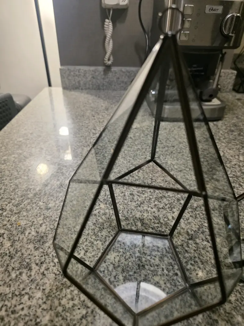 Terrarios geométricos de vidrio y metal - 3