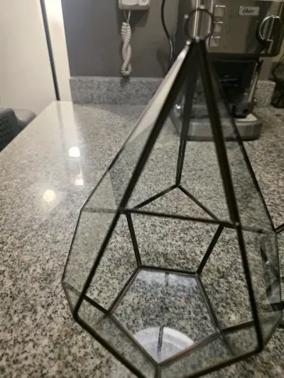Terrarios geométricos de vidrio y metal - miniatura 3