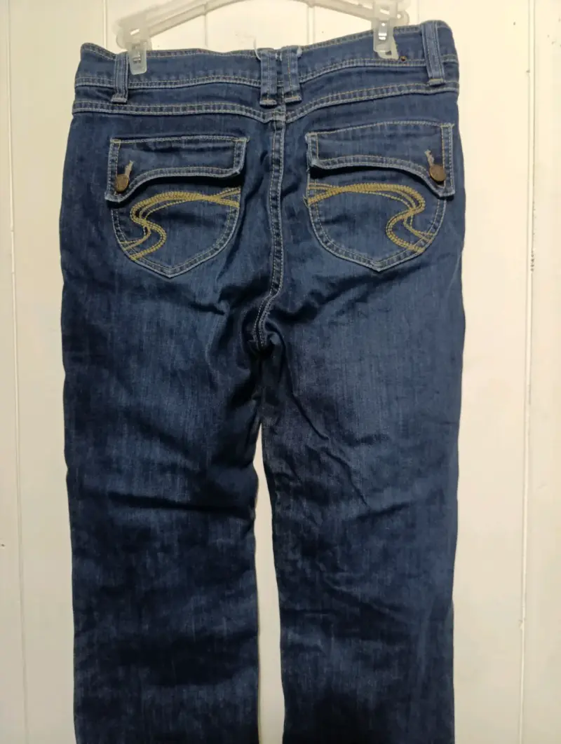 Jeans de mezclilla azul para mujer talla 6 - 3
