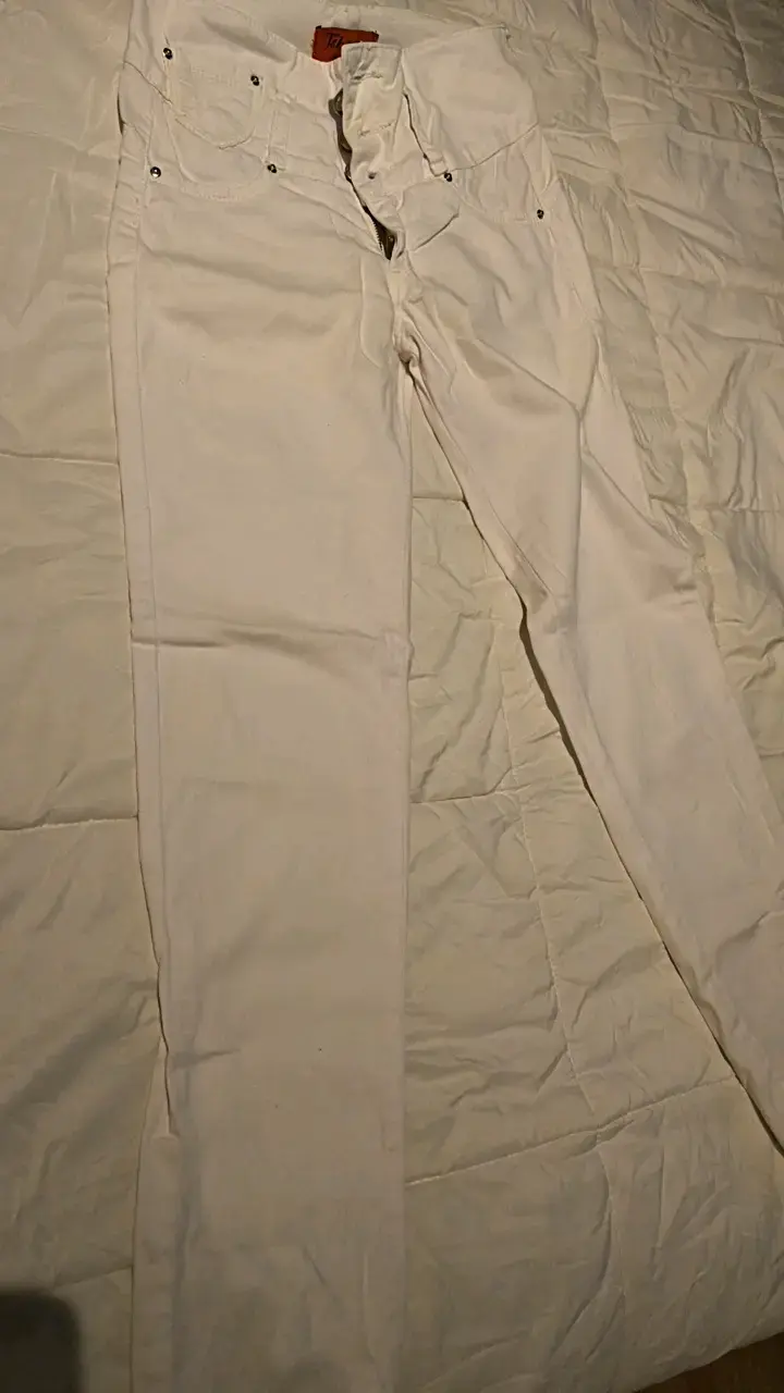 Jeans Pantalon blancos strech colombianos - 3