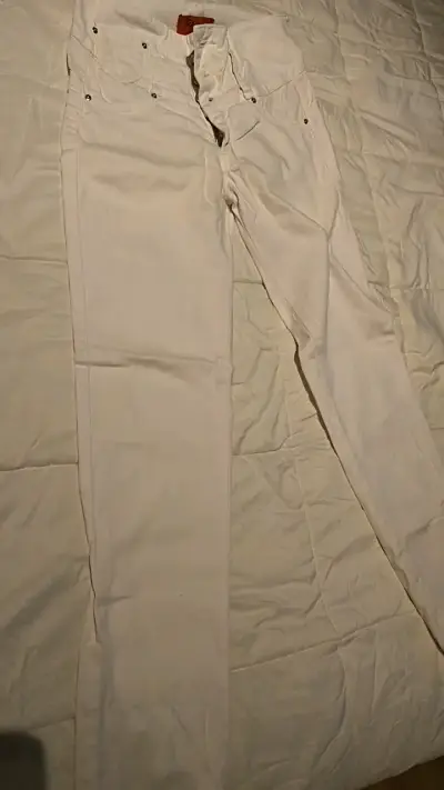 Jeans Pantalon blancos strech colombianos - miniatura 3