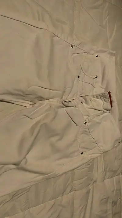 Jeans Pantalon blancos strech colombianos - miniatura 4