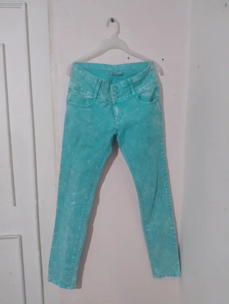 Jeans celestes para mujer talla M