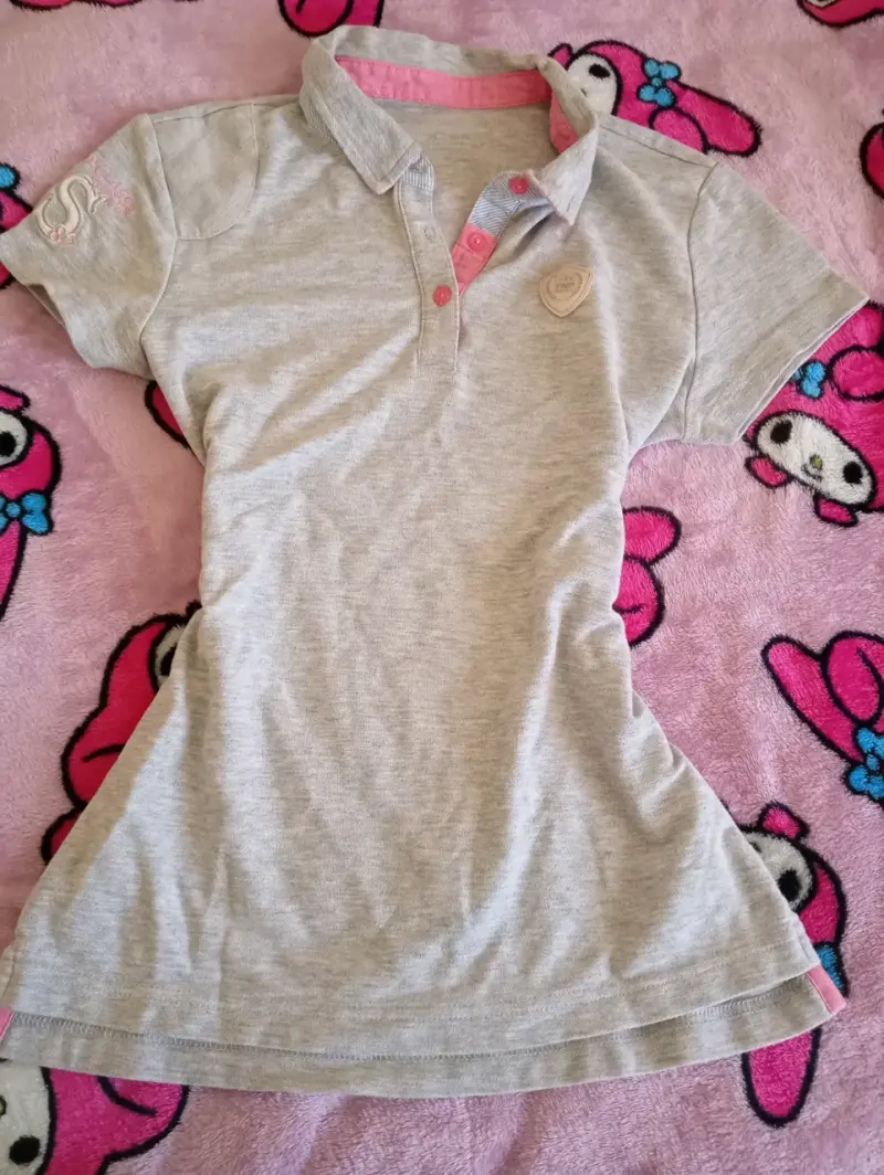 Polera Polo Gris no og
