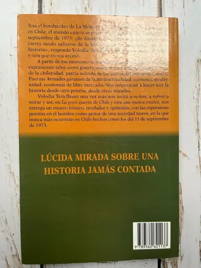 Libro La Gran Guerra De Chile Volodia Teitelboim - miniatura 3