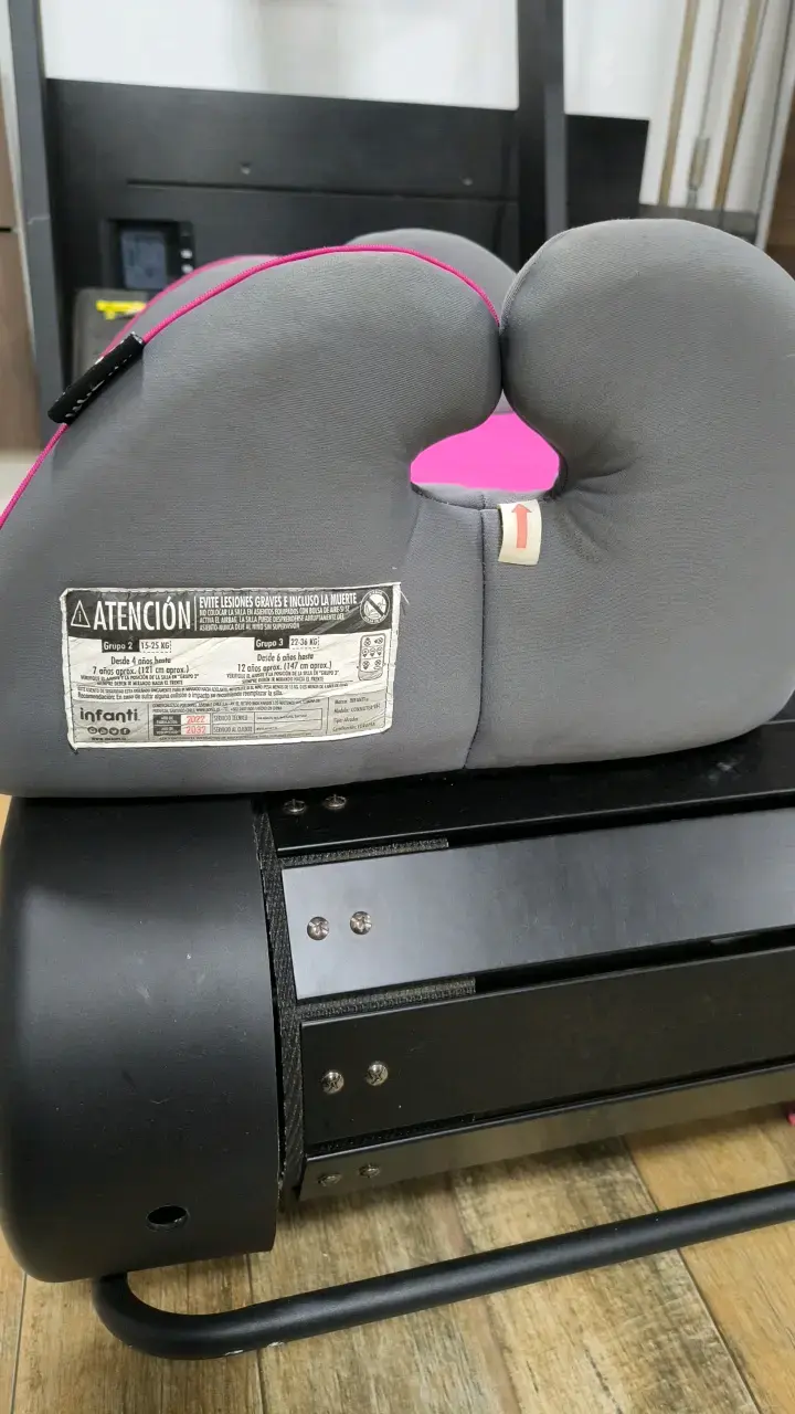 Asiento elevador para auto Infanti rosa y gris - 3