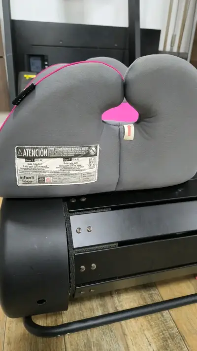 Asiento elevador para auto Infanti rosa y gris - miniatura 3