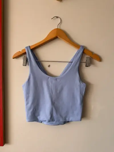 Top sin mangas azul claro Amisu talla S - miniatura 3