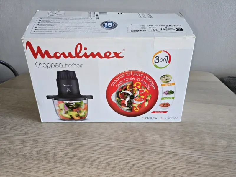 Procesador de Alimentos Moulinex Chopper 1L 500W - 1
