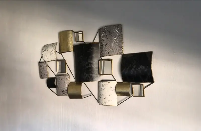 Decoración de pared metálica moderna - 2