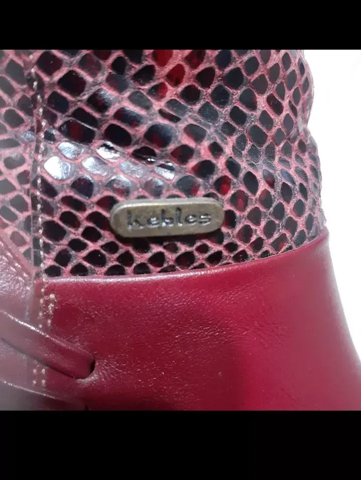 Botines de cuero rojos con tacón alto Kebles - 3