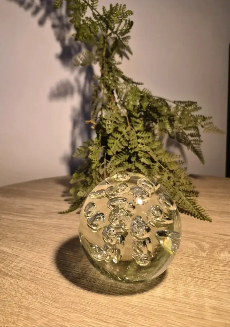 Decoración de mesa moderna en vidrio y metal - 1
