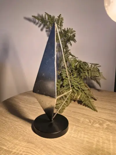 Decoración de mesa moderna en vidrio y metal - miniatura 2