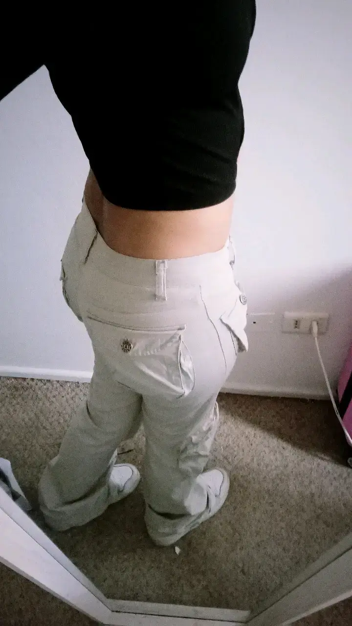 Pantalones cargo beige - 4