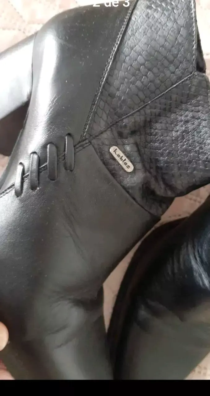 Botines de cuero negro Hebles con diseño elegante - 2