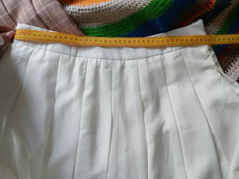 Falda plisada blanca - 4