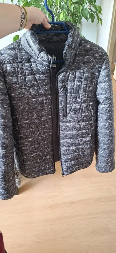 Chaqueta acolchada gris para hombre talla S - miniatura 1