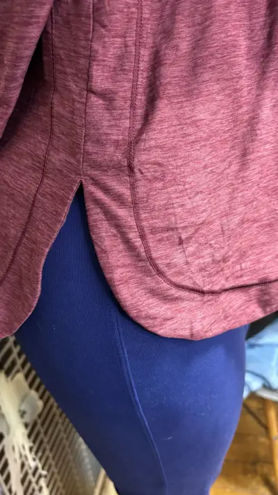 Polera manga larga color burdeo para mujer - miniatura 2