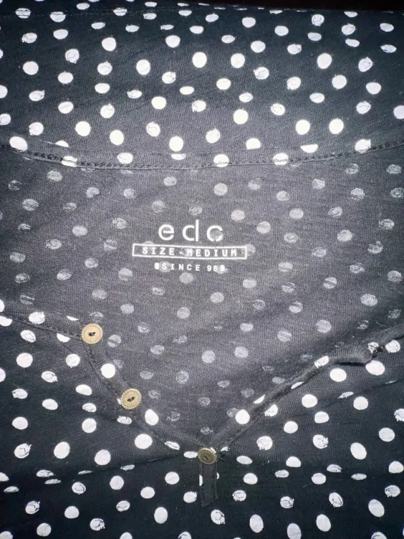 Polera de lunares negra ESPRIT - 4