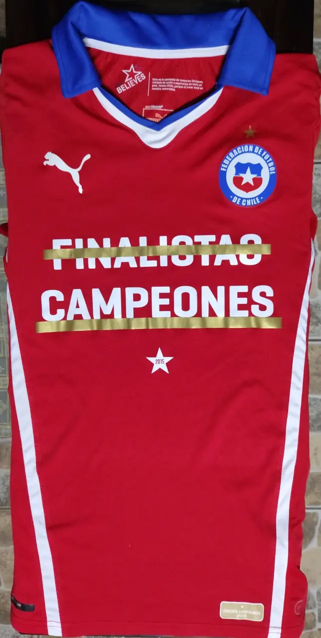 Camiseta Roja Chile Campeones 2015 Puma - 1