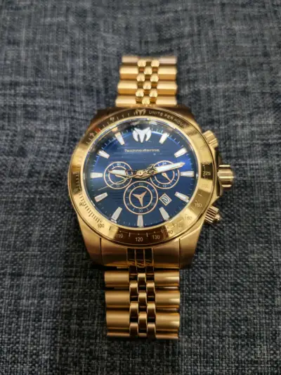Reloj Technomarine Manta Ray Dorado y Azul - miniatura 1