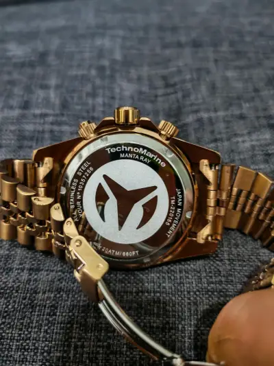 Reloj Technomarine Manta Ray Dorado y Azul - miniatura 3