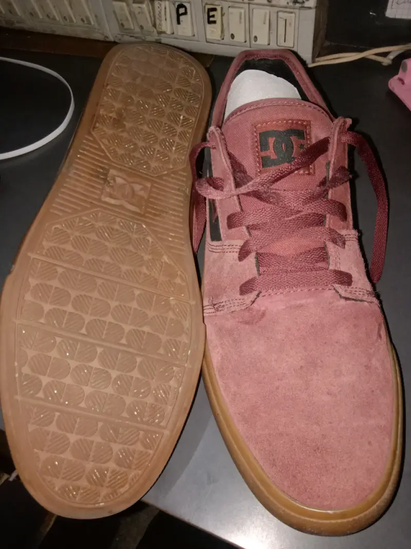 Zapatillas DC Shoes de gamuza color burdeos - 2