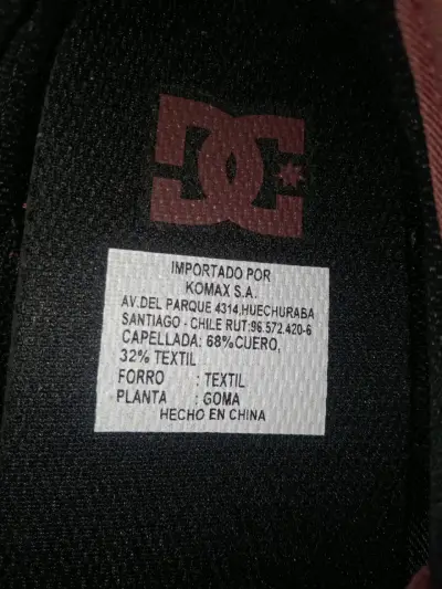 Zapatillas DC Shoes de gamuza color burdeos - miniatura 4