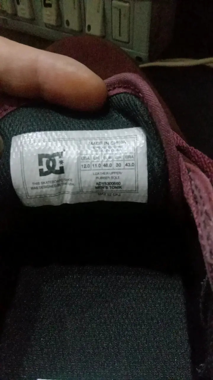 Zapatillas DC Shoes de gamuza color burdeos - 5